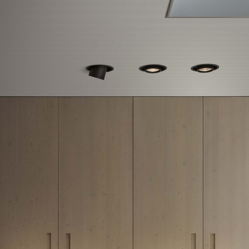 Ideal Lux - Foco empotrado LED NOVA LED/12W/230V CRI 90, diámetro 10 cm, negro