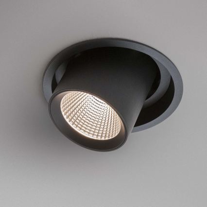Ideal Lux - Foco empotrado LED NOVA LED/12W/230V CRI 90, diámetro 10 cm, negro