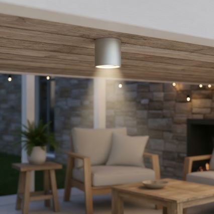 Ideal Lux - Foco exterior GUN 1xGU10/28W/230V IP55 gris