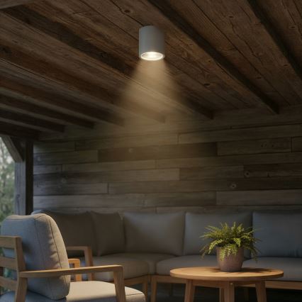 Ideal Lux - Foco exterior GUN 1xGU10/28W/230V IP55 gris