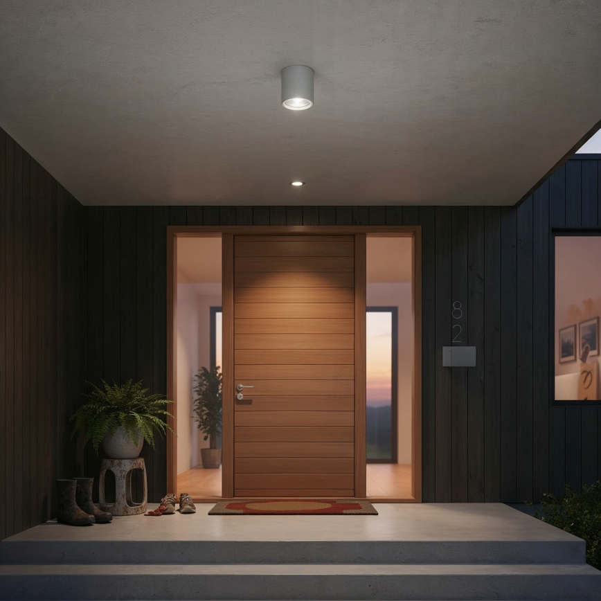 Ideal Lux - Foco exterior GUN 1xGU10/28W/230V IP55 gris