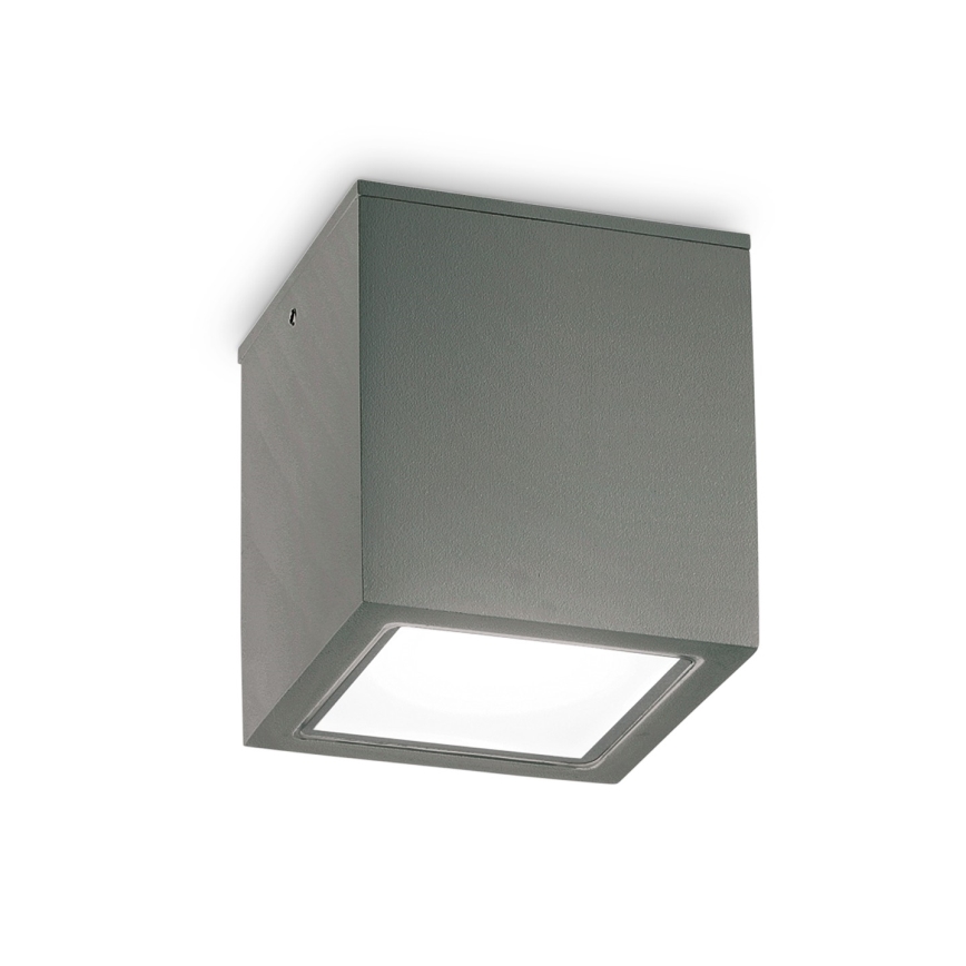 Ideal Lux - Foco exterior TECHO 1xGU10/20W/230V 15x15 cm IP54 antracita