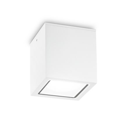 Ideal Lux - Foco exterior TECHO 1xGU10/20W/230V 9x9 cm IP54 blanco