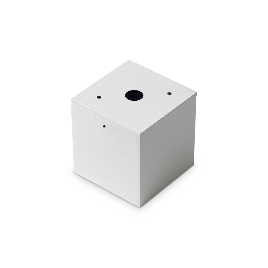 Ideal Lux - Foco exterior TECHO 1xGU10/20W/230V 9x9 cm IP54 blanco