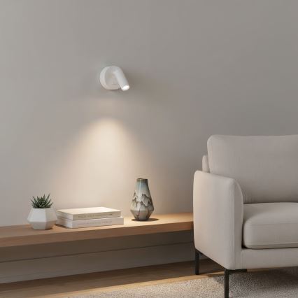 Ideal Lux - Foco LED de pared BEAN LED/3W/230V CRI 90 blanco