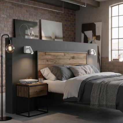 Ideal Lux - Foco LED de pared BEAN LED/3W/230V CRI 90 blanco