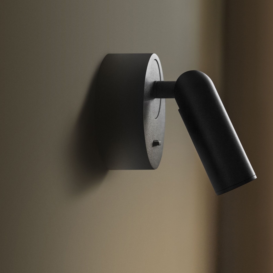 Ideal Lux - Foco LED de pared BEAN LED/3W/230V CRI 90 negro