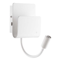 Ideal Lux - Foco LED de pared con una pequeña lámpara flexible PROBE LED/9,5W/230V USB CRI 90 blanco