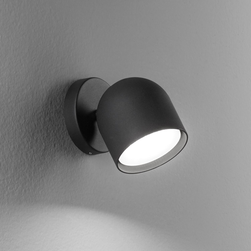 Ideal Lux - Foco LED de pared DODO 1xGX53/9W/230V negro