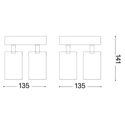 Ideal Lux - Foco LED DYNAMITE 4xGU10/7W/230V CRI 90 negro