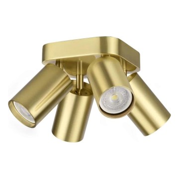 Ideal Lux - Foco LED orientable DYNAMITE 4x GU10/7W/230V CRI 90 latón