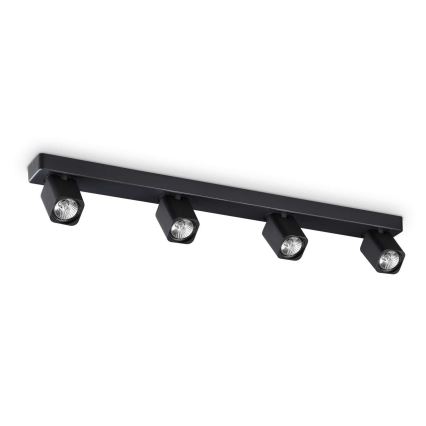 Ideal Lux - Foco LED RUDY 4xGU10/7W/230V CRI 90 negro