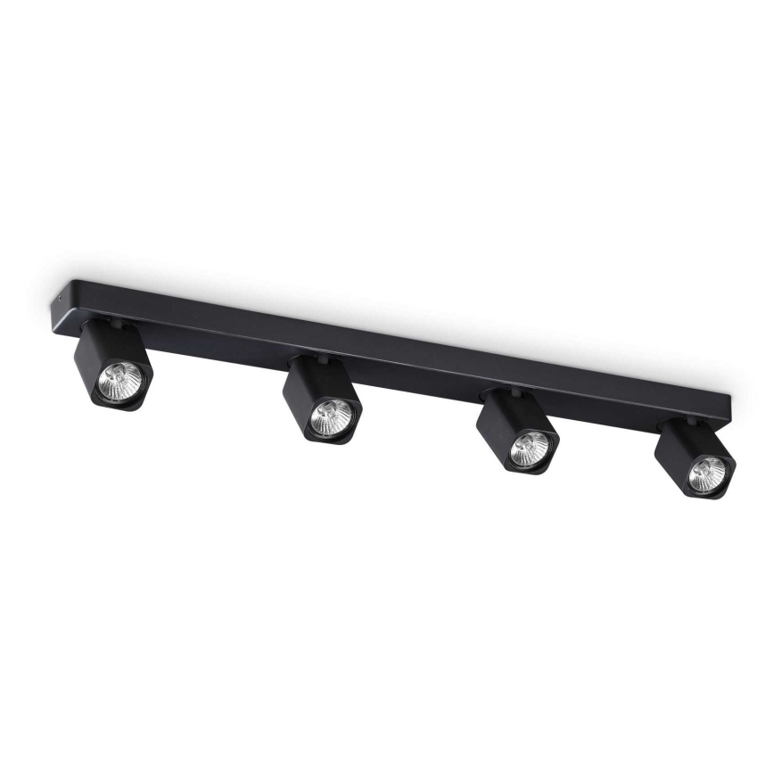 Ideal Lux - Foco LED RUDY 4xGU10/7W/230V CRI 90 negro