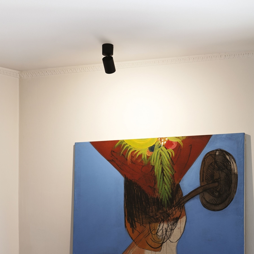 Ideal Lux - Foco LED TOBY 1xGU10/7W/230V CRI 90 negro