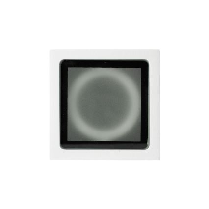 Ideal Lux - Foco orientable de exterior TECHO 1xGU10/20W/230V 15x15 cm IP54 blanco