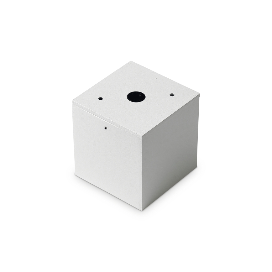 Ideal Lux - Foco orientable de exterior TECHO 1xGU10/20W/230V 15x15 cm IP54 blanco