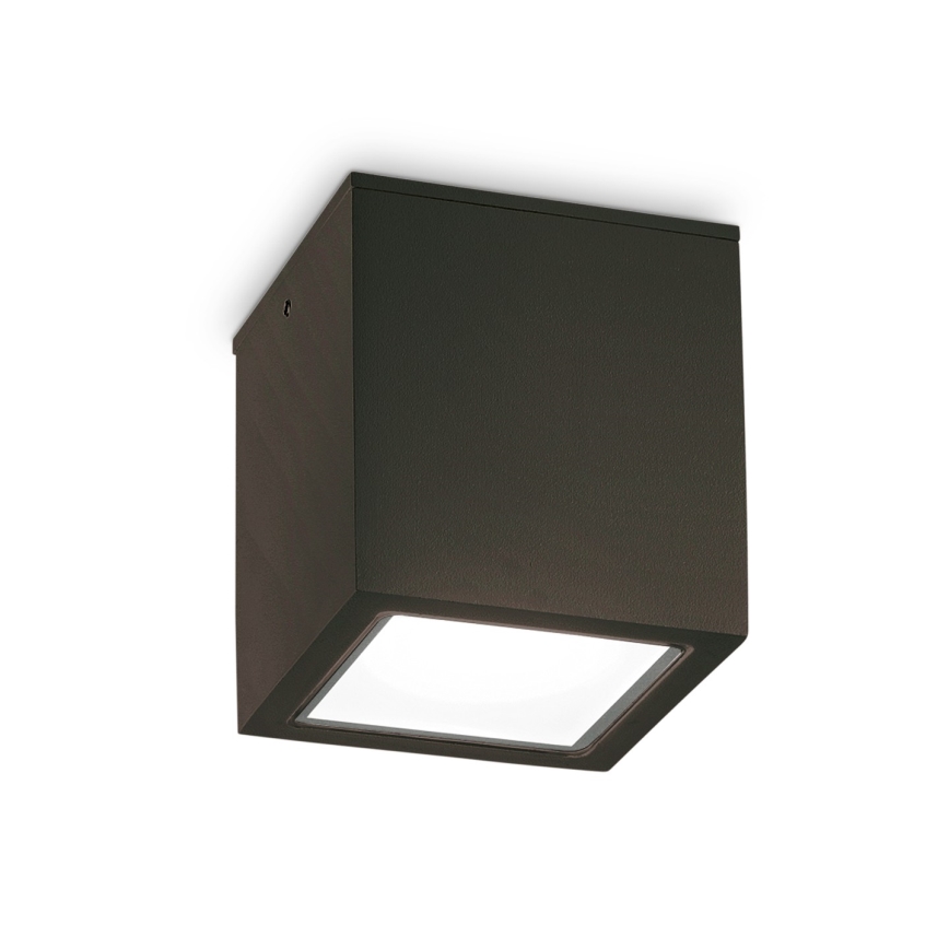 Ideal Lux - Foco spot de exterior TECHO 1xGU10/20W/230V 9x9 cm IP54 negro