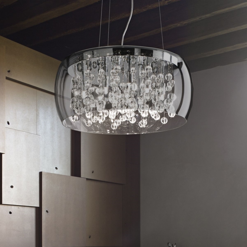 Ideal Lux - Lámpara colgante AUDI 5xG9/40W/230V ahumado