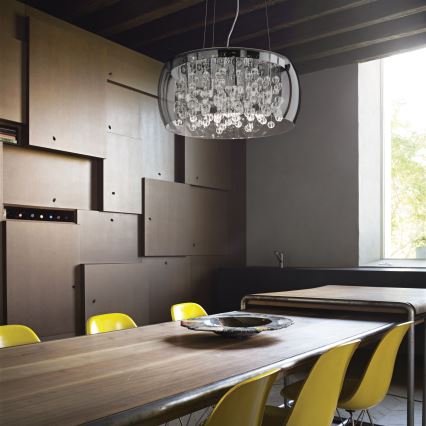 Ideal Lux - Lámpara colgante AUDI 5xG9/40W/230V ahumado