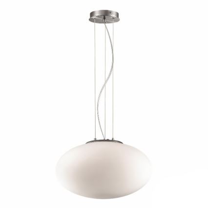 Ideal Lux - Lámpara colgante CANDY 1xE27/42W/230V diá. 40 cm blanco