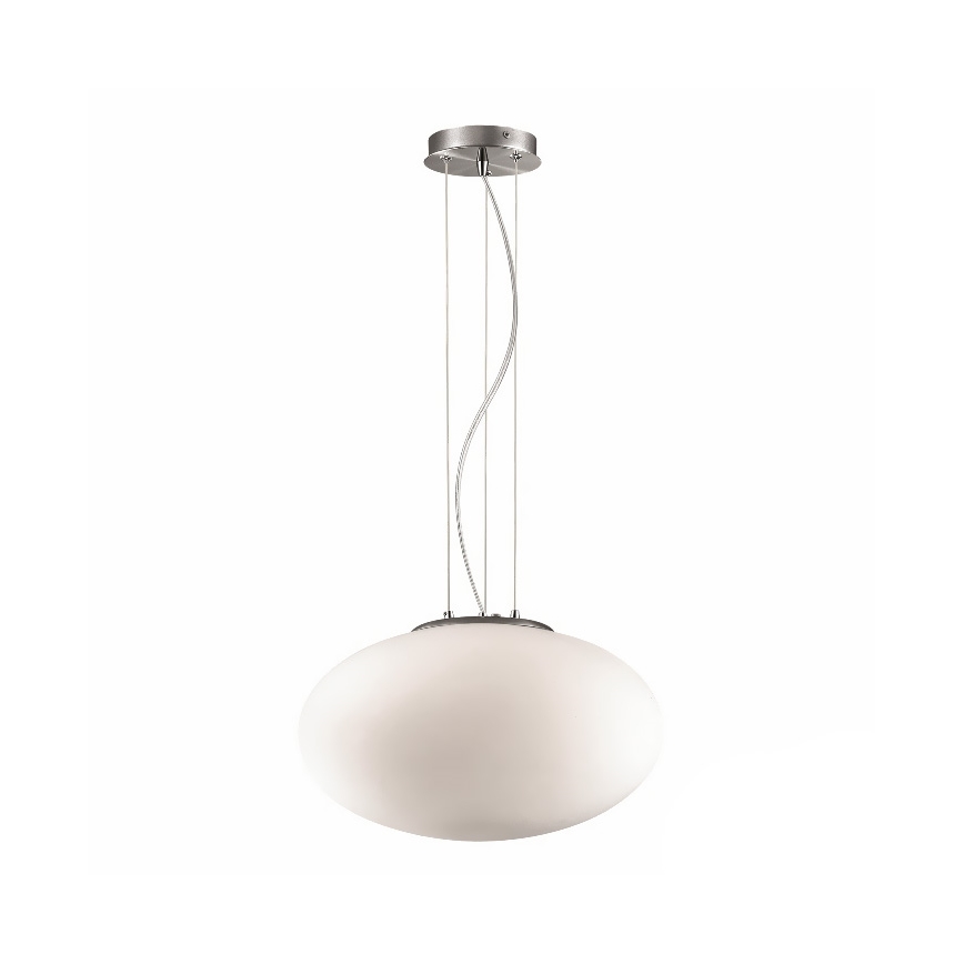 Ideal Lux - Lámpara colgante CANDY 1xE27/42W/230V diá. 40 cm blanco
