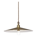 Ideal Lux - Lámpara colgante CANTINA 1xE27/42W/230V diá. 35 cm bronce