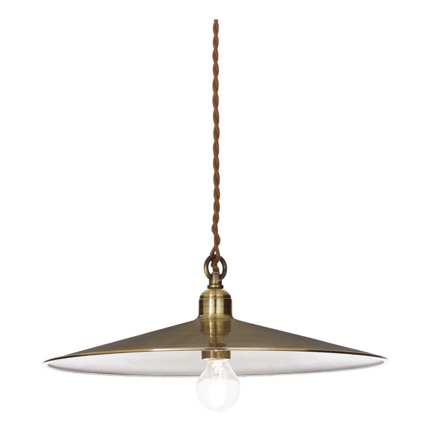 Ideal Lux - Lámpara colgante CANTINA 1xE27/42W/230V diá. 35 cm bronce