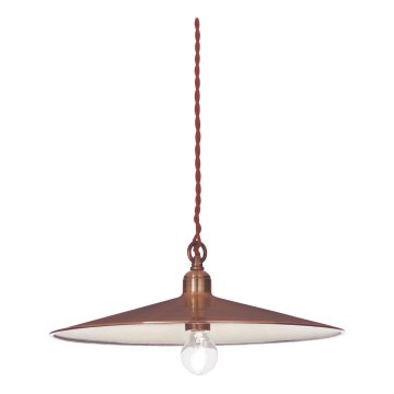 Ideal Lux - Lámpara colgante CANTINA 1xE27/42W/230V diá. 35 cm cobre