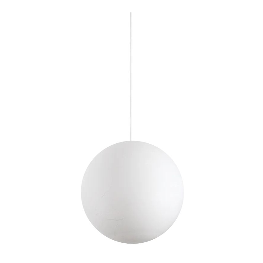 Ideal Lux - Lámpara colgante CARTA 1xE27/25W/230V diá. 40 cm blanco