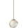 Ideal Lux - Lámpara colgante con cable BLOOM 1xE27/42W/230V Ø 17 cm dorado/beige ahumado