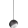 Ideal Lux - Lámpara colgante con cable BLOOM 1xE27/42W/230V Ø 17 cm negra