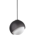 Ideal Lux - Lámpara colgante con cable BLOOM 1xE27/42W/230V Ø 22 cm negra