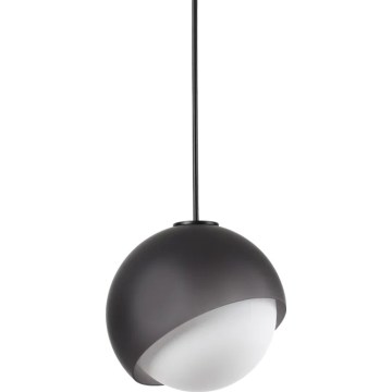 Ideal Lux - Lámpara colgante con cable BLOOM 1xE27/42W/230V Ø 22 cm negra
