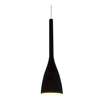 Ideal Lux - Lámpara colgante con cable FLUT 1xE27/60W/230V Ø 14,5 cm negra