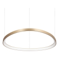 Ideal Lux - Lámpara colgante con cable GEMINI LED/56W/230V 4000K, Ø 81 cm, IRC 90, latón