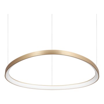 Ideal Lux - Lámpara colgante con cable GEMINI LED/56W/230V 4000K, Ø 81 cm, IRC 90, latón