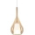 Ideal Lux - Lámpara colgante con cable KALIQUE 1xE27/42W/230V diámetro 18 cm beige ahumado