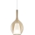 Ideal Lux - Lámpara colgante con cable KALIQUE 1xE27/42W/230V Ø 18 cm beige ahumado