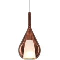 Ideal Lux - Lámpara colgante con cable KALIQUE 1xE27/42W/230V Ø 18 cm, cobre ahumado