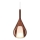 Ideal Lux - Lámpara colgante con cable KALIQUE 1xE27/42W/230V Ø 18 cm, cobre ahumado
