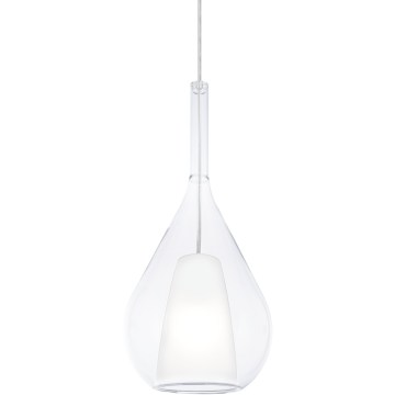 Ideal Lux - Lámpara colgante con cable KALIQUE 1xE27/42W/230V Ø 18 cm transparente