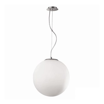 Ideal Lux - Lámpara colgante con cable MAPA 1xE27/42W/230V, diámetro 20 cm, blanca