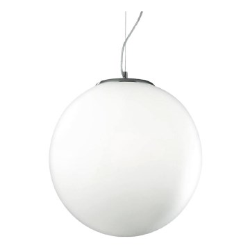 Ideal Lux - Lámpara colgante con cable MAPA 1xE27/42W/230V Ø 40 cm blanca