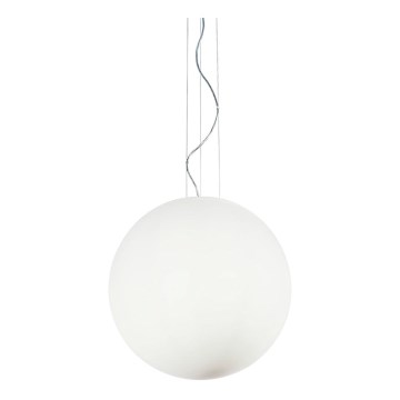 Ideal Lux - Lámpara colgante con cable MAPA 1xE27/42W/230V Ø 50 cm blanca