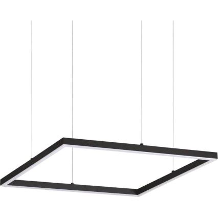 Ideal Lux - Lámpara colgante con cable ORACLE SLIM LED/33W/230V 3000K CRI 90 50x50 cm negra