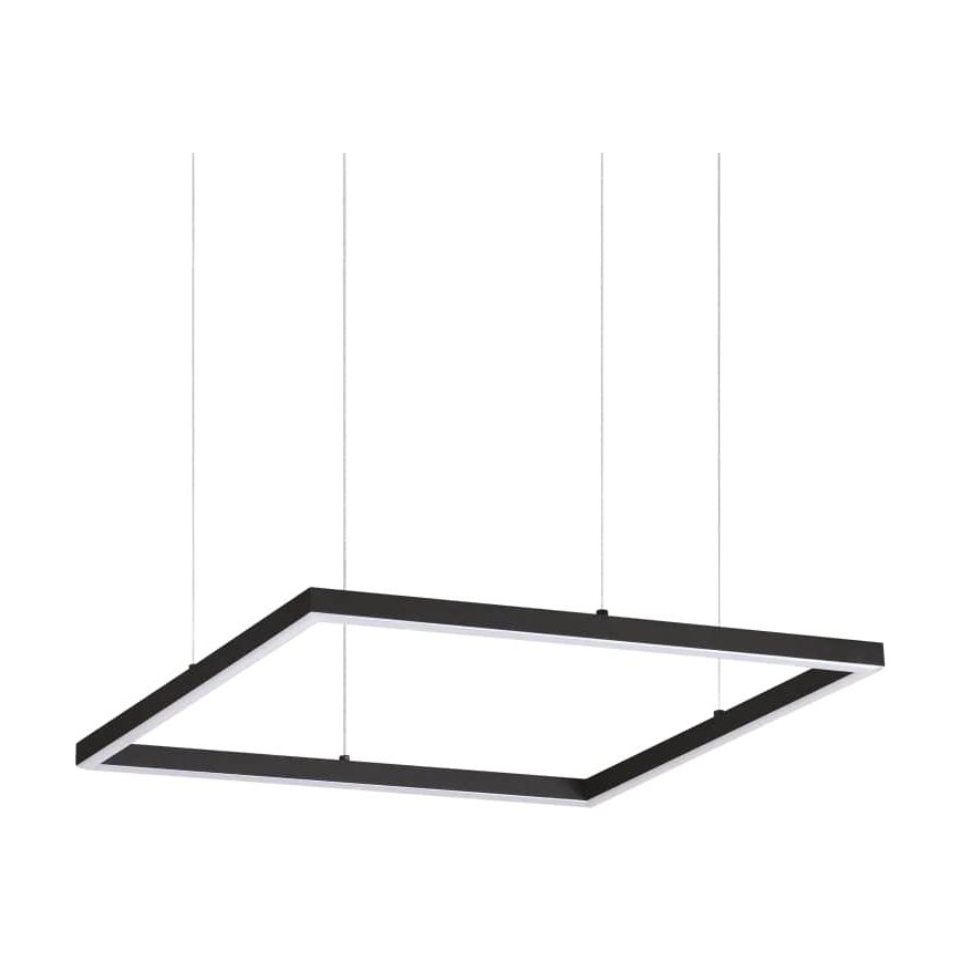 Ideal Lux - Lámpara colgante con cable ORACLE SLIM LED/33W/230V 3000K CRI 90 50x50 cm negra