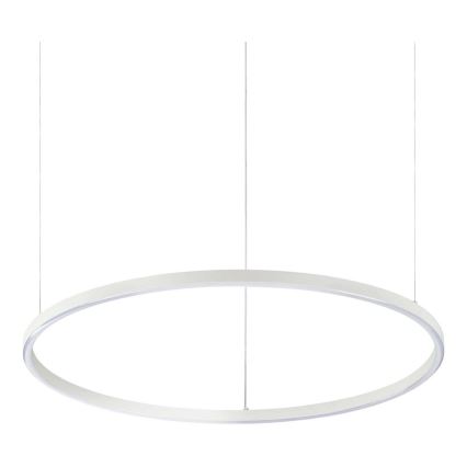Ideal Lux - Lámpara colgante LED con cable ORACLE SLIM LED/37W/230V 3000K IRC 90 Ø 70 cm blanca