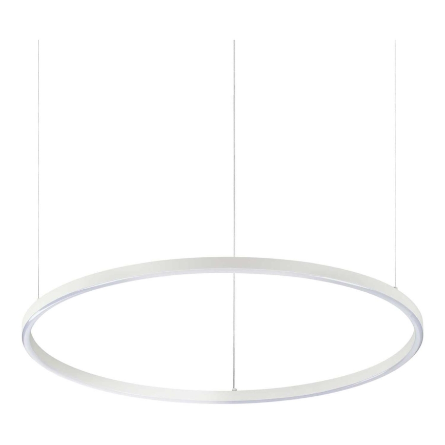 Ideal Lux - Lámpara colgante LED con cable ORACLE SLIM LED/37W/230V 3000K IRC 90 Ø 70 cm blanca