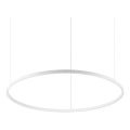 Ideal Lux - Lámpara colgante con cable ORACLE SLIM LED/53W/230V 2700K CRI 90 diámetro 90 cm blanca
