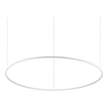 Ideal Lux - Lámpara colgante con cable ORACLE SLIM LED/83W/230V 3000K CRI 90 Ø 150 cm blanca